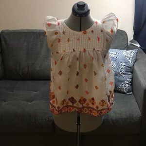 Airy blouse with diamond print